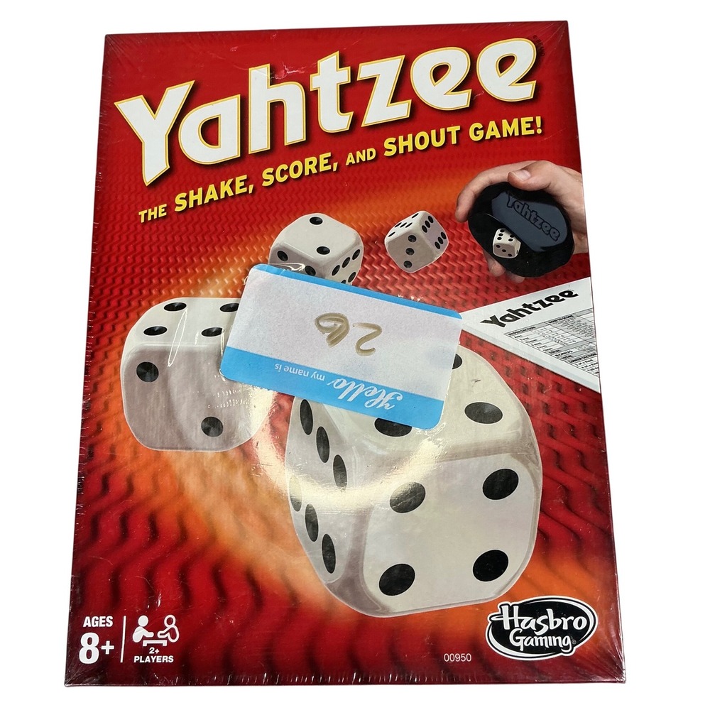 Hasbro Gaming Yahtzee Classic Dice Game New Sealed 00950 Ages 8+ 2+ Players